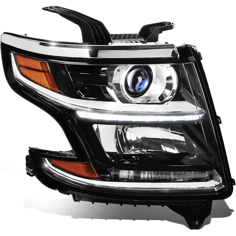 Gruppo Faro Anteriore Compatibile con Chevy Tahoe Suburban 3500HD 2015-2020, Sostituzione Faro Stile Originale, Lato Passeggero Destro