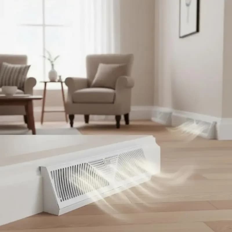 Coperture per prese d'aria a pavimento, confezione da 10, diffusori da 18 pollici per casa, ufficio, camera da letto, struttura in ferro resistente e calpestabile, controllo del flusso d'aria con serranda in metallo, griglie regolabili, finitura bianca