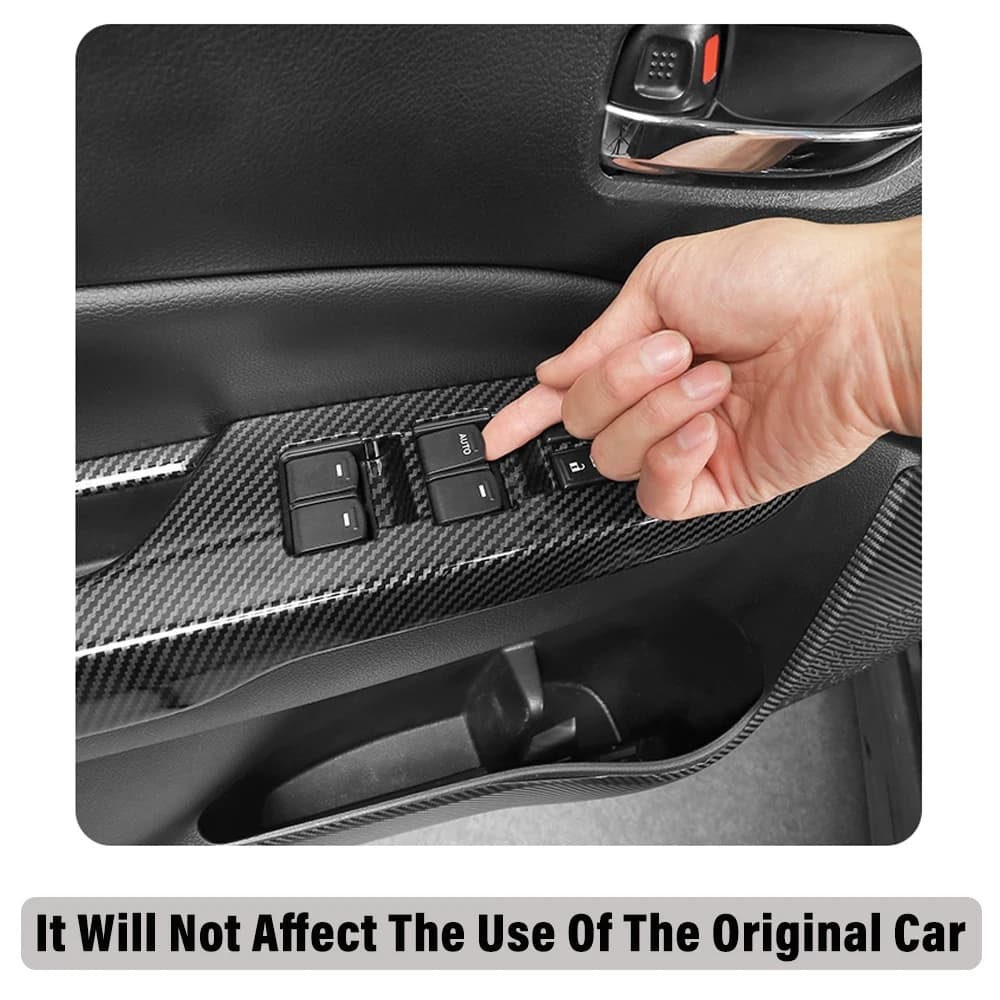 Per Suzuki Vitara Finestra di Automobile Ascensore di Vetro Pulsante Interruttore Sul Pannello Accessori Protezione Adesivi Interni 2016 2019 2020 2023 2024