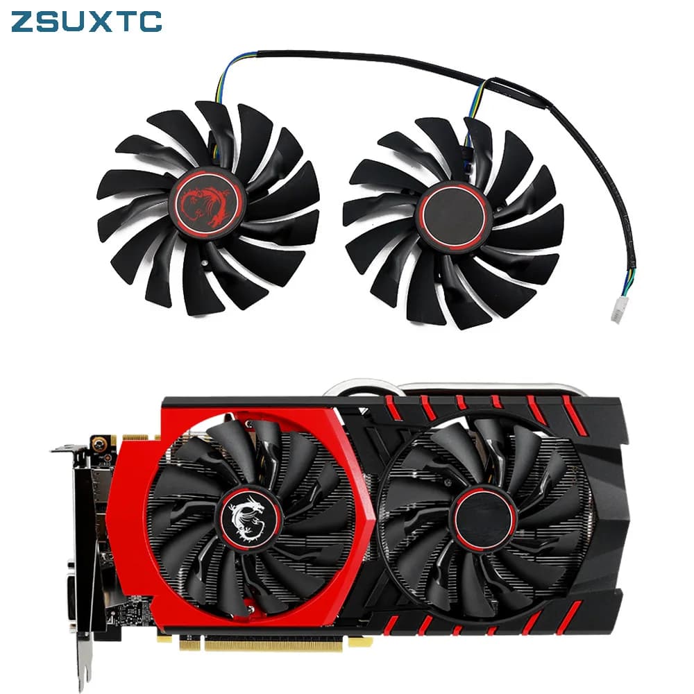 Ventola di raffreddamento della scheda Video grafica a 6pin muslimb da 95MM per MSI GTX970 GeForce GTX 970 ventola di raffreddamento doppia da gioco
