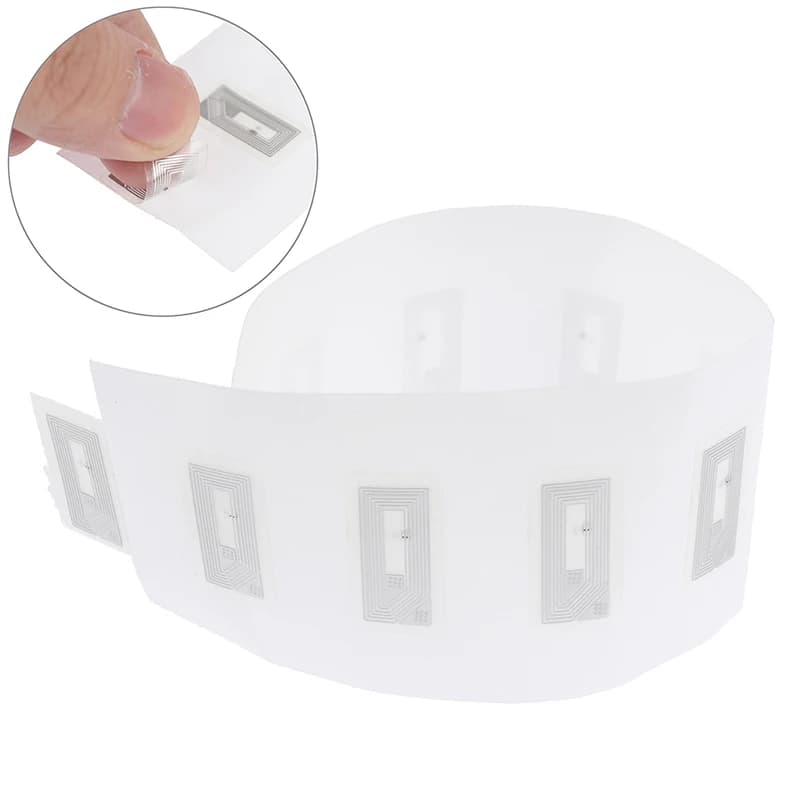 100 Pezzi Adesivi NFC NTAG213 2*1cm Wet Inlay 13.56MHz Etichetta Chip RFID per Social Media e Biglietti da Visita