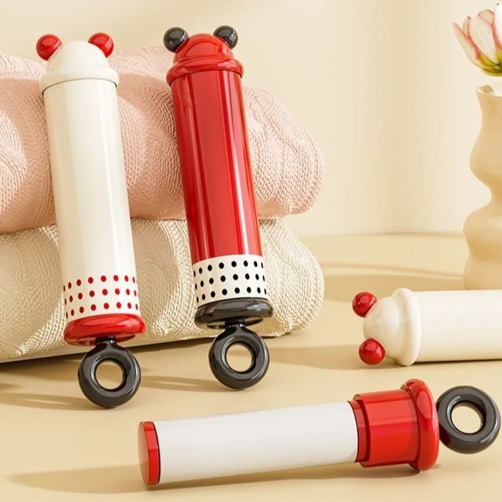 Rullo Adesivo Riutilizzabile 2 in 1 per Rimozione Pelucchi e Peli di Animali Domestici, Lavabile, Portatile, con Adesivo Forte ed Efficiente per la Pulizia dei Vestiti