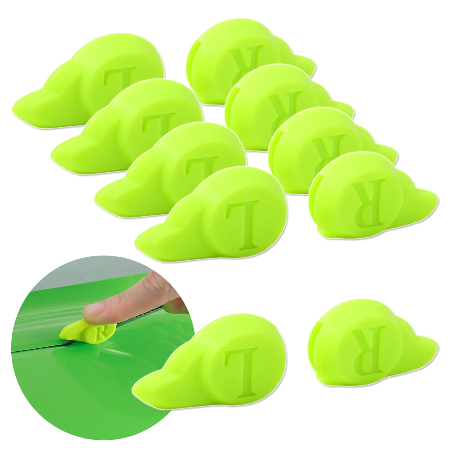 FOSHIO Coperture protettive per guida sinistra/destra per artigianali Knivies Punta della lama per finestrino dell'auto Pellicola per tinta Avvolgimento Accessori per taglio in vinile