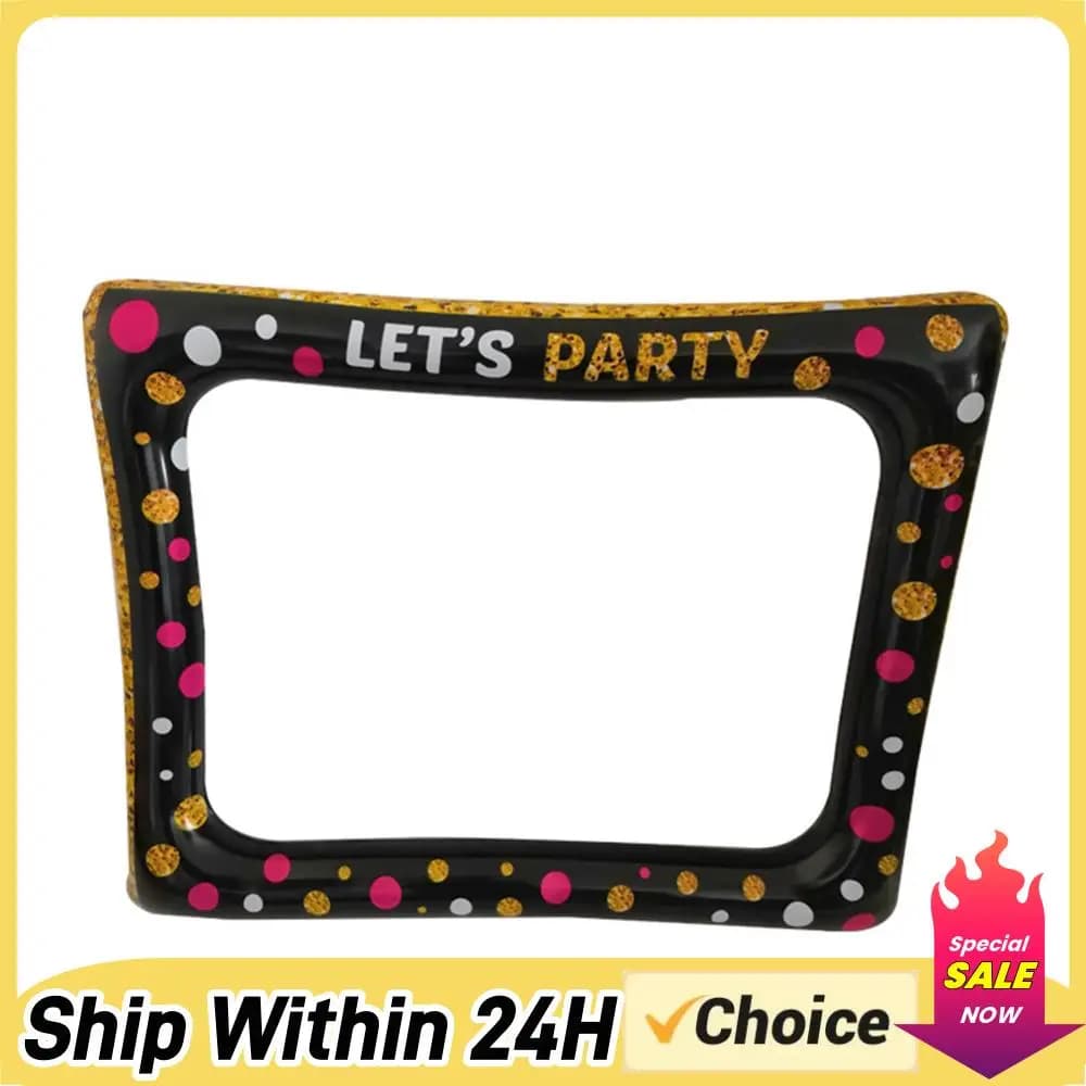 Decoration Picture Frame Large Size Selfie Picture Frame PVC Inflatable Frame Photo Booth Props for Birthday Baby Shower Wedding