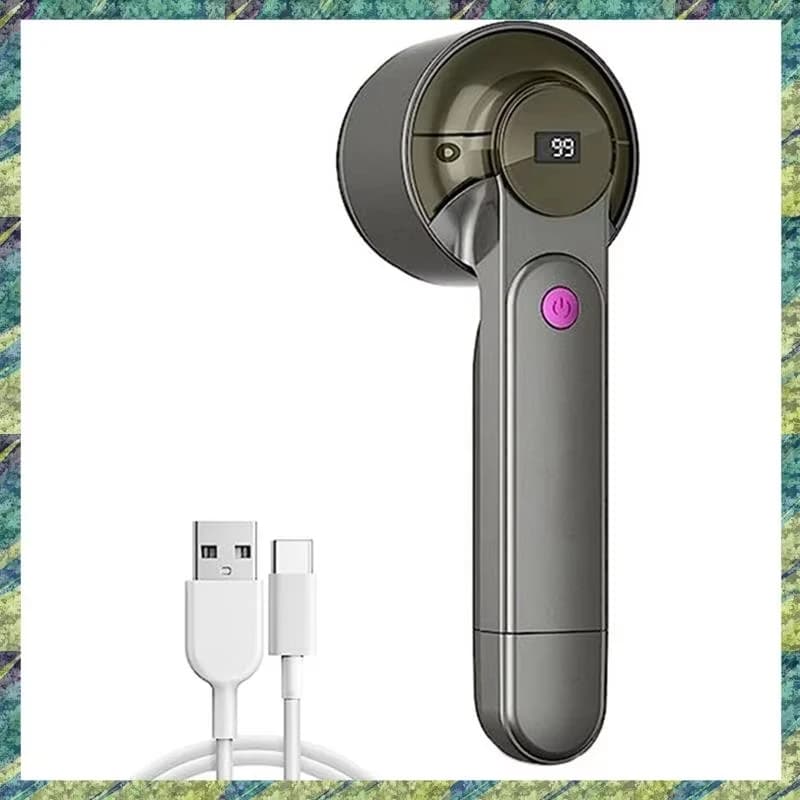 Levapelucchi Ricaricabile con Display Digitale LED per Rimuovere Pelucchi e Nodi dai Vestiti, Ideale per Uso Domestico