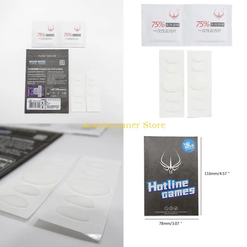 P9JB HotlineGames Pattini per mouse da ghiaccio per ZOWIE EC1-B EC2B Piedini scorrevoli per mouse