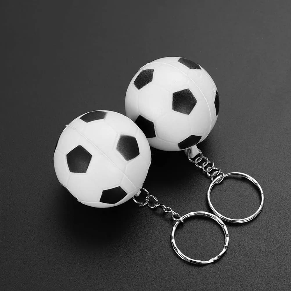24Pcs Football Keychains Unique Creative Design Stylish Key Holder Small Gift for Men Women Football Shaped Keychains