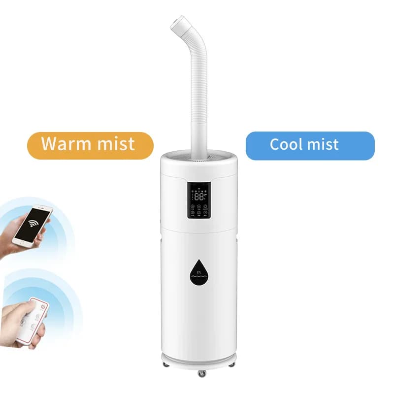 CB Umidificatore ibrido al vapore Vassoio aromi 17L Humificador Rotondo Best Seller 2 In1 Umidificatore ad ultrasuoni a nebbia fredda e calda