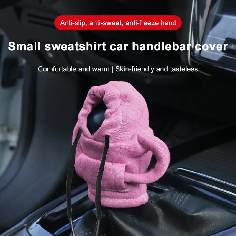 Car Center Console Gear Shift Hoodie Sweatshirt Handle Clothe Car Center Cover