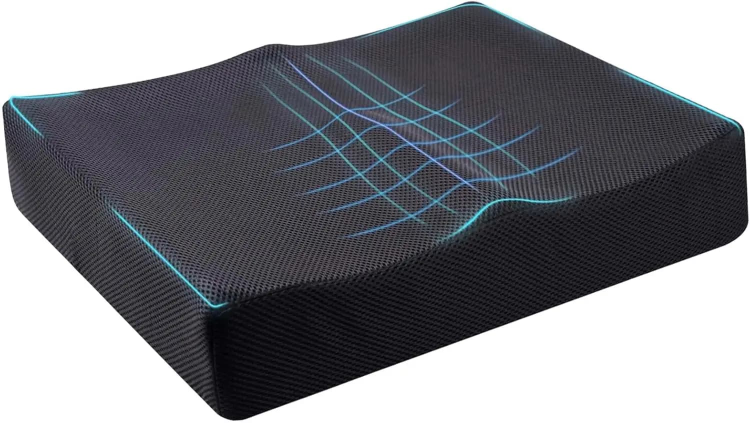 Memory Foam Extra Large Cushion for Office and Car Chair, Ergonomic Lift for Sciatic Pain and Coccige