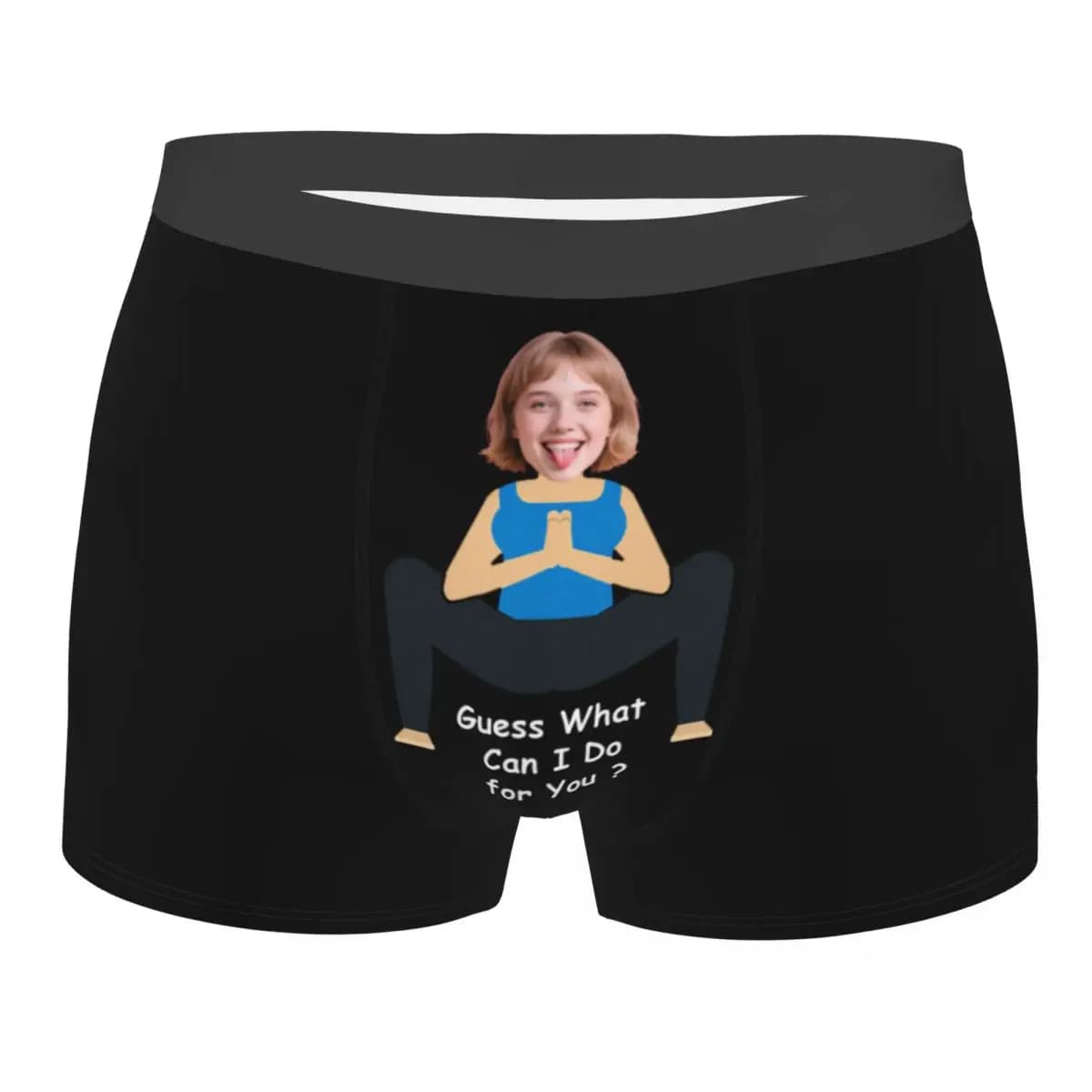 Slip boxer personalizzati con foto del volto personalizzato Intimo elasticizzato da uomo Regalo di compleanno di San Valentino per il marito fidanzato