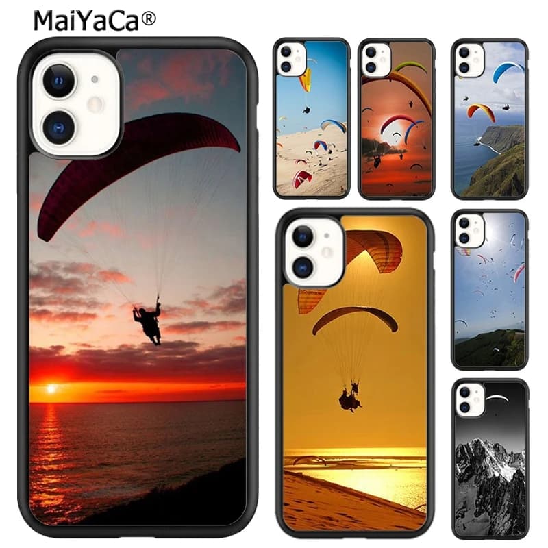 Custodia per telefono MaiYaCa Paragliding Paraglider per iPhone 17 Air 16 Pro Max 15 14 Plus 12 13 Cover Shell Coque