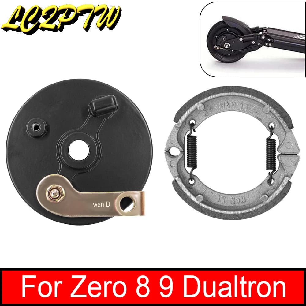 Ruote posteriori freno a tamburo espansione cavo freno per Zero 8 9 Dualtron 8 pollici Scooter elettrico pinza freno accessori molla