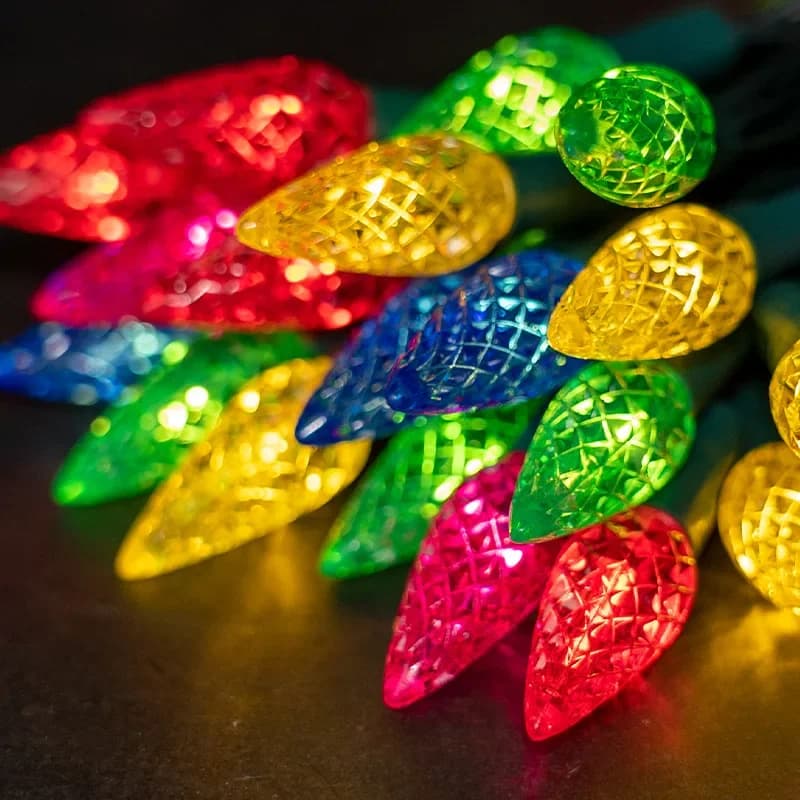 Stringa di lampadine a forma di fragola Decorazione natalizia Stringa di luce Luce per albero Camera da letto Camera dei bambini Luce per atmosfera per feste in giardino