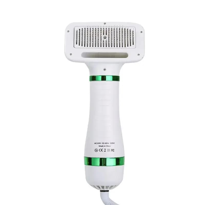 Asciugacapelli per Animali HHTL con Spazzola Slicker, Strumento Professionale per la Toelettatura, Asciugatore per Pelo Peloso, Spina EU