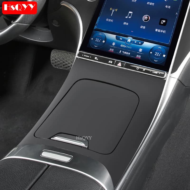 Car Center Console Silicone Panel Cover Trim Frame Interior Decoration Edit for Mercedes Benz C GLC CLE Class W206 X254