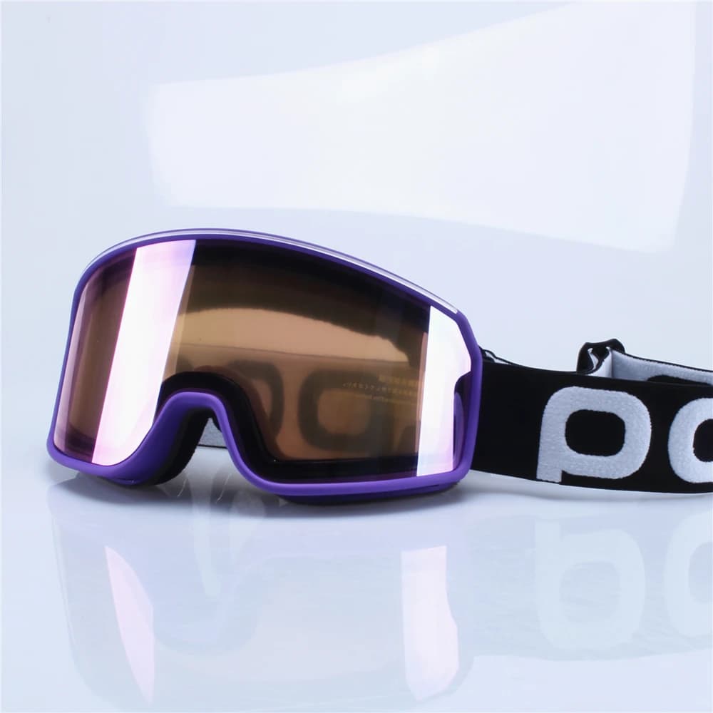 Occhiali da sci leggeri a colori da uomo Occhiali da snowboard antiappannamento con doppia lente Occhiali invernali Protezione da sci con maschera grande