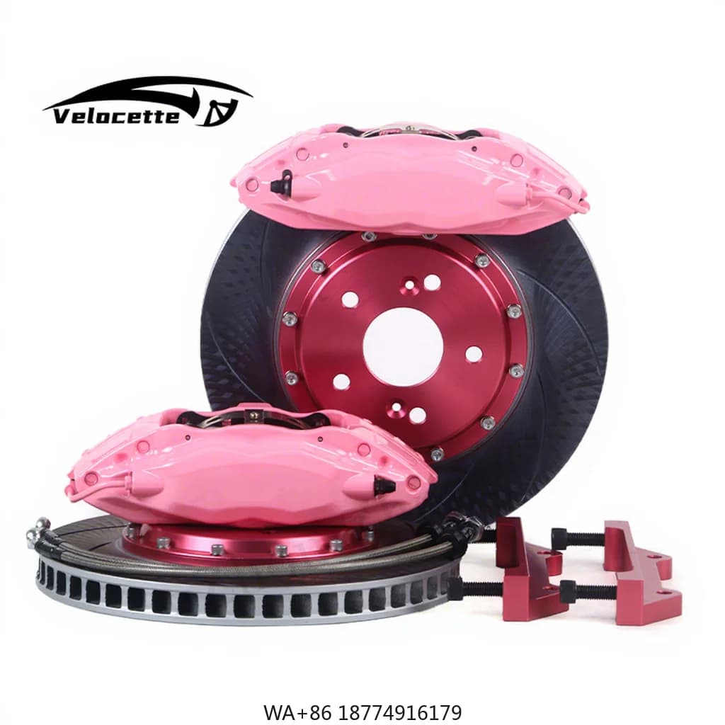New Kit Front Brake Brake 4 Pistons Aluminum F50, Disco Racing Brake with Performance Improved by 50% for AQUA Aristo Auris