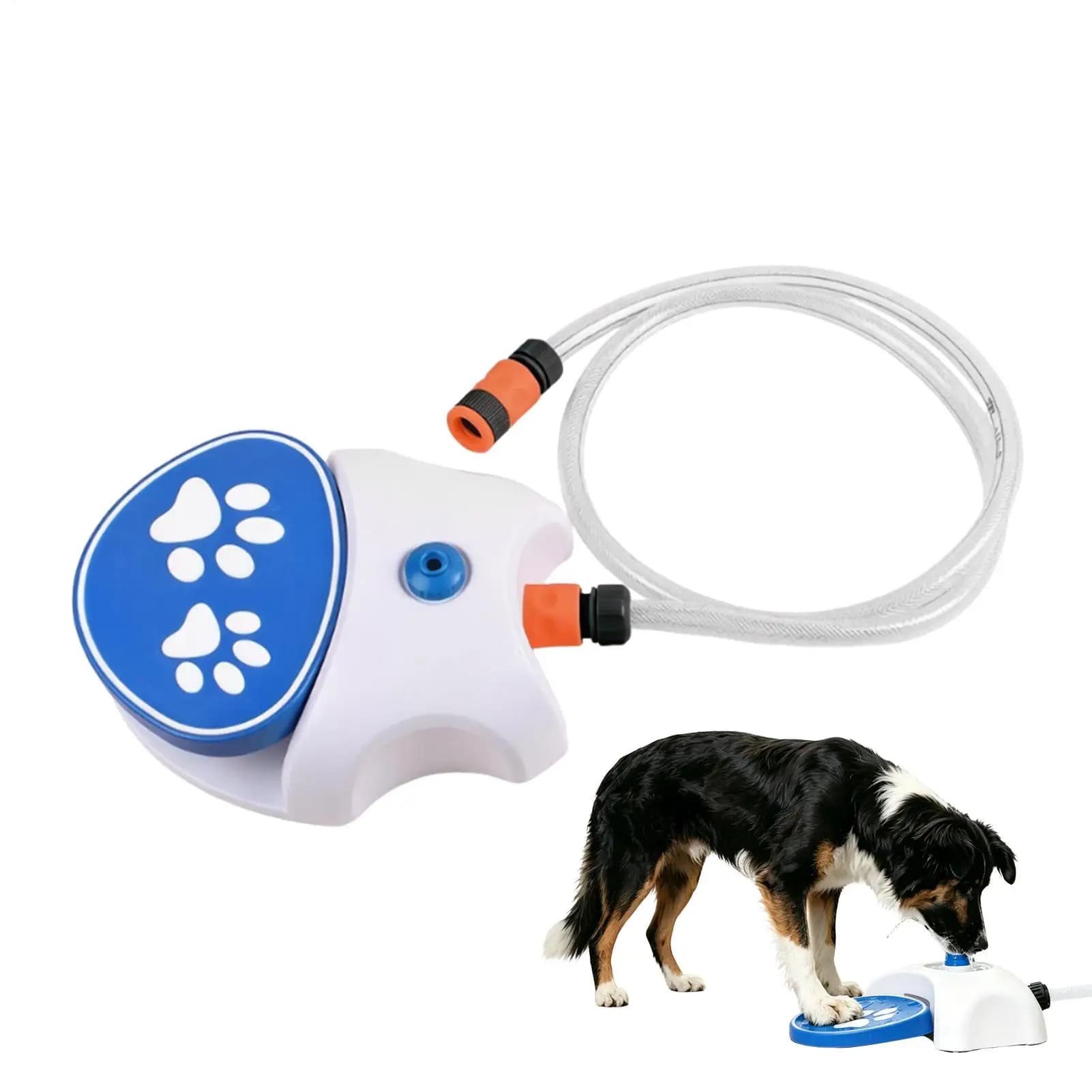 1pc Outdoor Dog Water Dispenser Paw Activated Simple Use Easy Connection Step On Dog Water Fountain with Hose for Lawn for Pets
