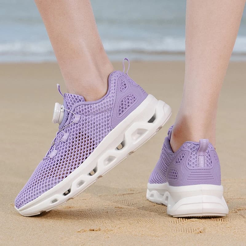 Daily Outdoor Unisex Running Sneakers Premium Woven Mesh Fast Air Flow Anti Slip Wearproof Casual Walking Footwear