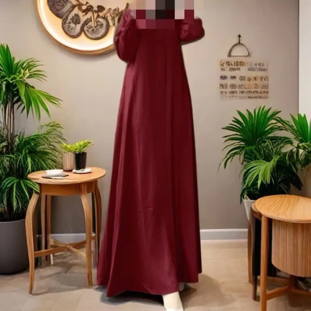 2026 Summer Loose Crew Neck Dress Long Sleeve new Big Pendulum Solid Color Casual Spring Long Dress With Pocket Grey Black Green