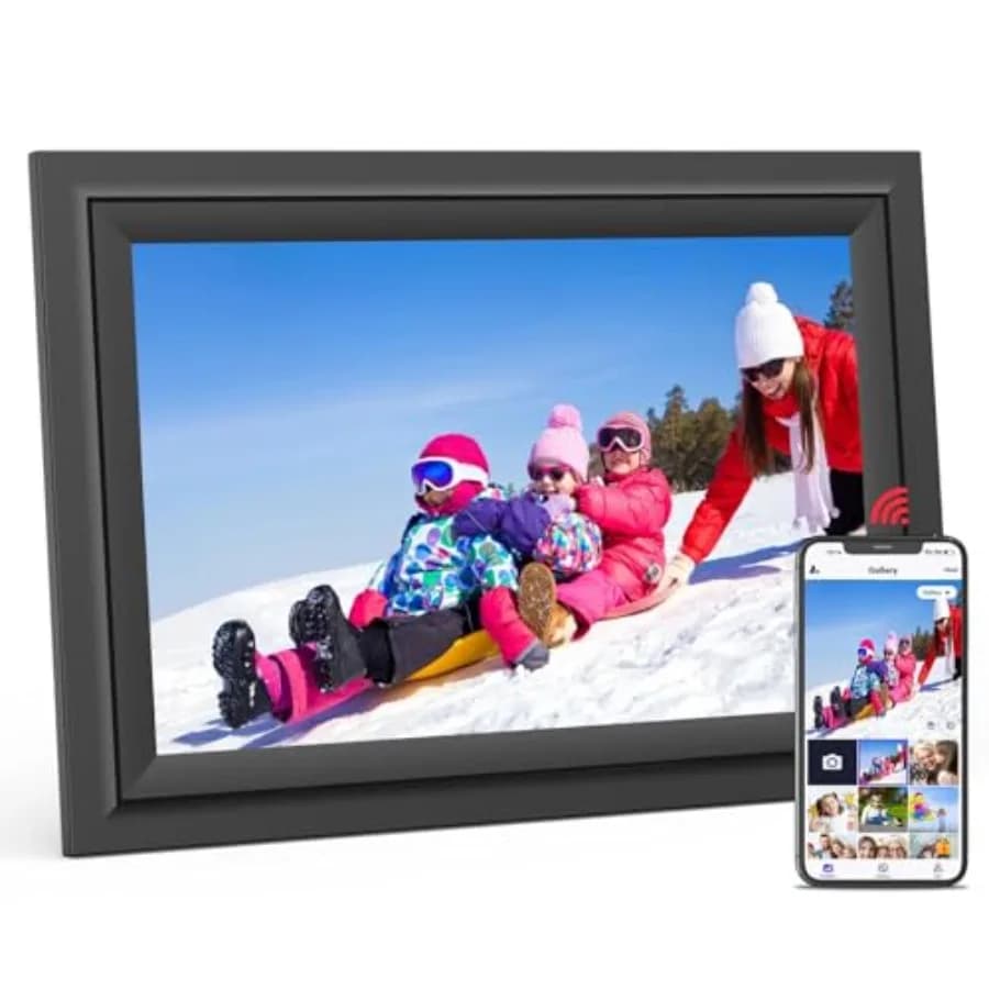 Digital Picture Frame 10.1 Inch WiFi Digital Photo Frame Electronic IPS Touch Screen 16GB TabletopandWall-Mounted Share Photos
