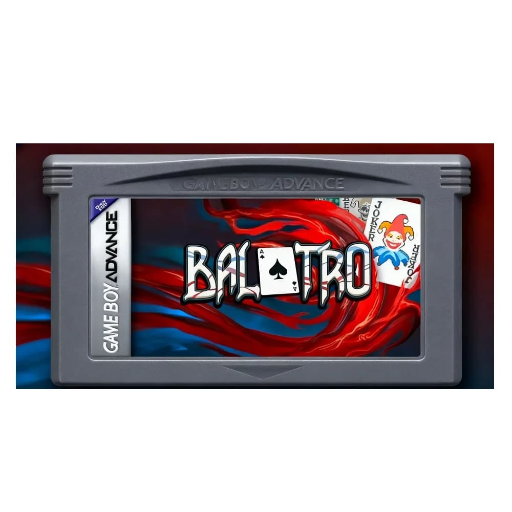 Carta da gioco Balatro GBA realizzata con flash card