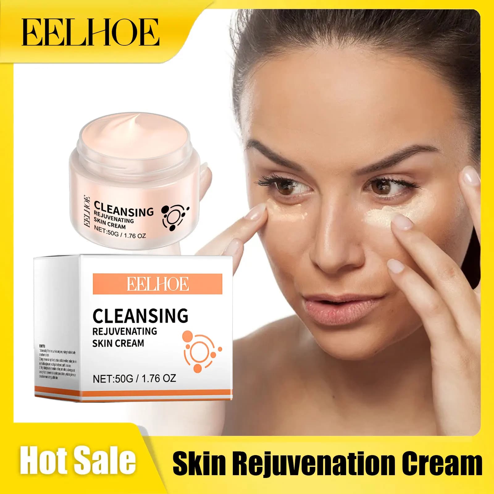 EELHOE Facial Makeup Cream Reduce Dark Circles Improve Elasticity Deep Hydration Fade Fine Lines Women Facial Concealers Creams