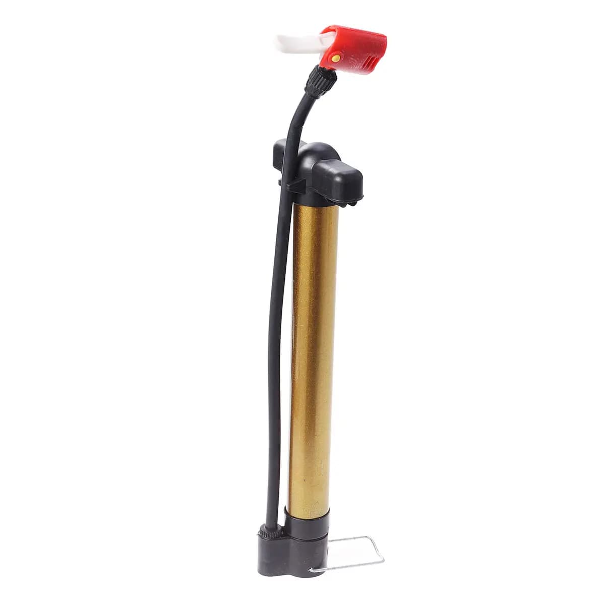 Pompa Portatile per Pneumatici Bici con Tubo Lungo in Lega di Alluminio e Doppia Valvola per Biciclette, Moto, Palloni e Attrezzature Sportive Gonfiabili