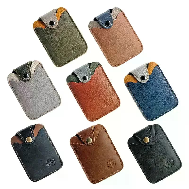 Classic Slim Leather Multi-Functional Card Holder Front Pocket Wallet With Card Slots Protector Card Sleeve