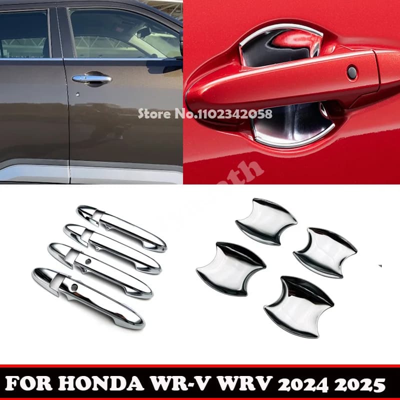 Per HONDA WR-V WRV DG5 serie 2024 2025 ABS Auto Porta Tirare Maniglia Della Porta Cattura Maniglia Della Porta Ciotola Decorazione Della Copertura Trim Accessori