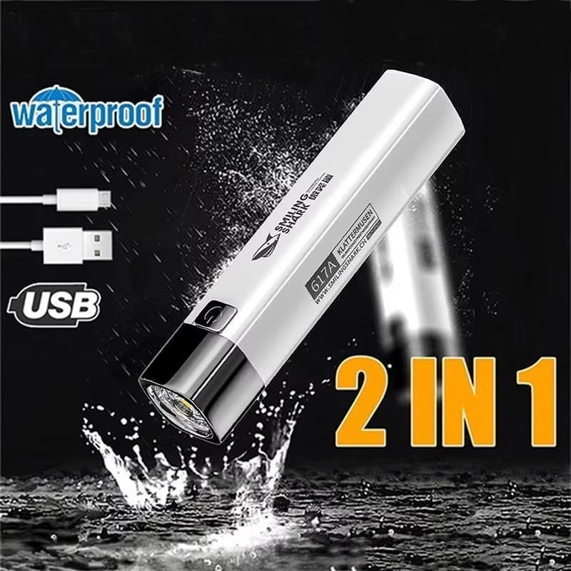 USB Rechargeable Super Bright LED Flashlight Led Torch for Night Riding Camping Hunting Outdoor Waterproof Flash Light