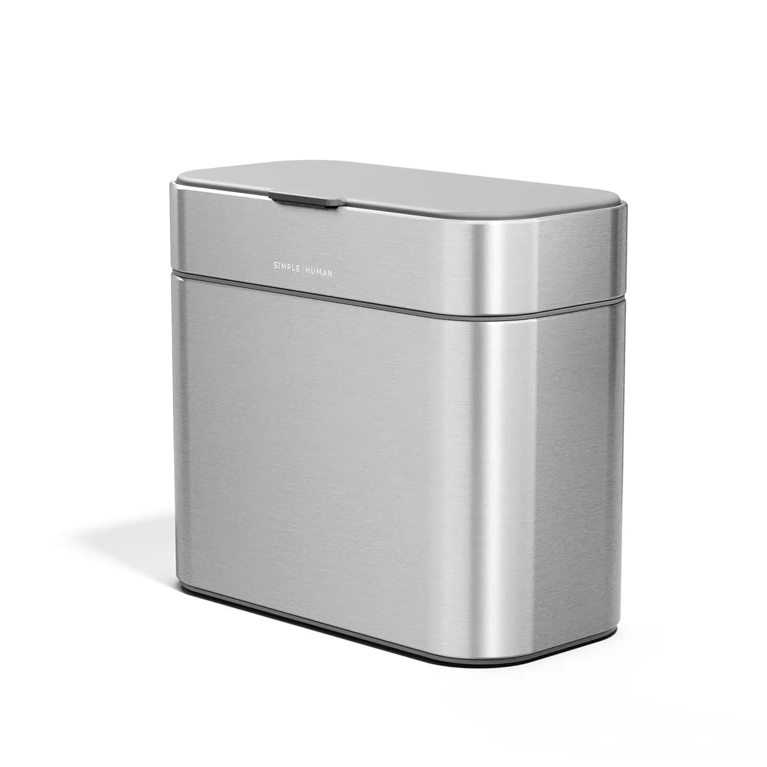 Contenitore per Compostaggio con Base Magnetica, Bidone da Bancone Staccabile, 4 Litri in Acciaio Inox Spazzolato