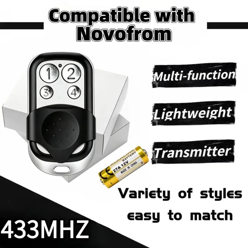 Compatible NOVOFERM NOVOTRON 522 524 502 MAX43-2 504 MAX43-4 512 MIX43-2 433.92MHz NOVOFERM Remote Control Garage Door Opener