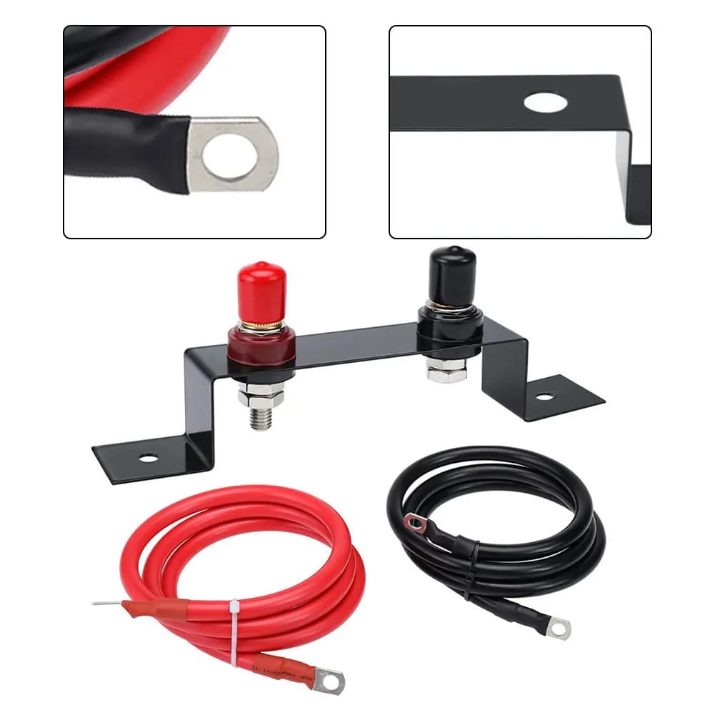 Morsetto di avviamento per batteria 4/5/6/7AWG con cavo da 1,2 m, impermeabile, supporto ad alta corrente 250A, ricambi elettrici per veicoli