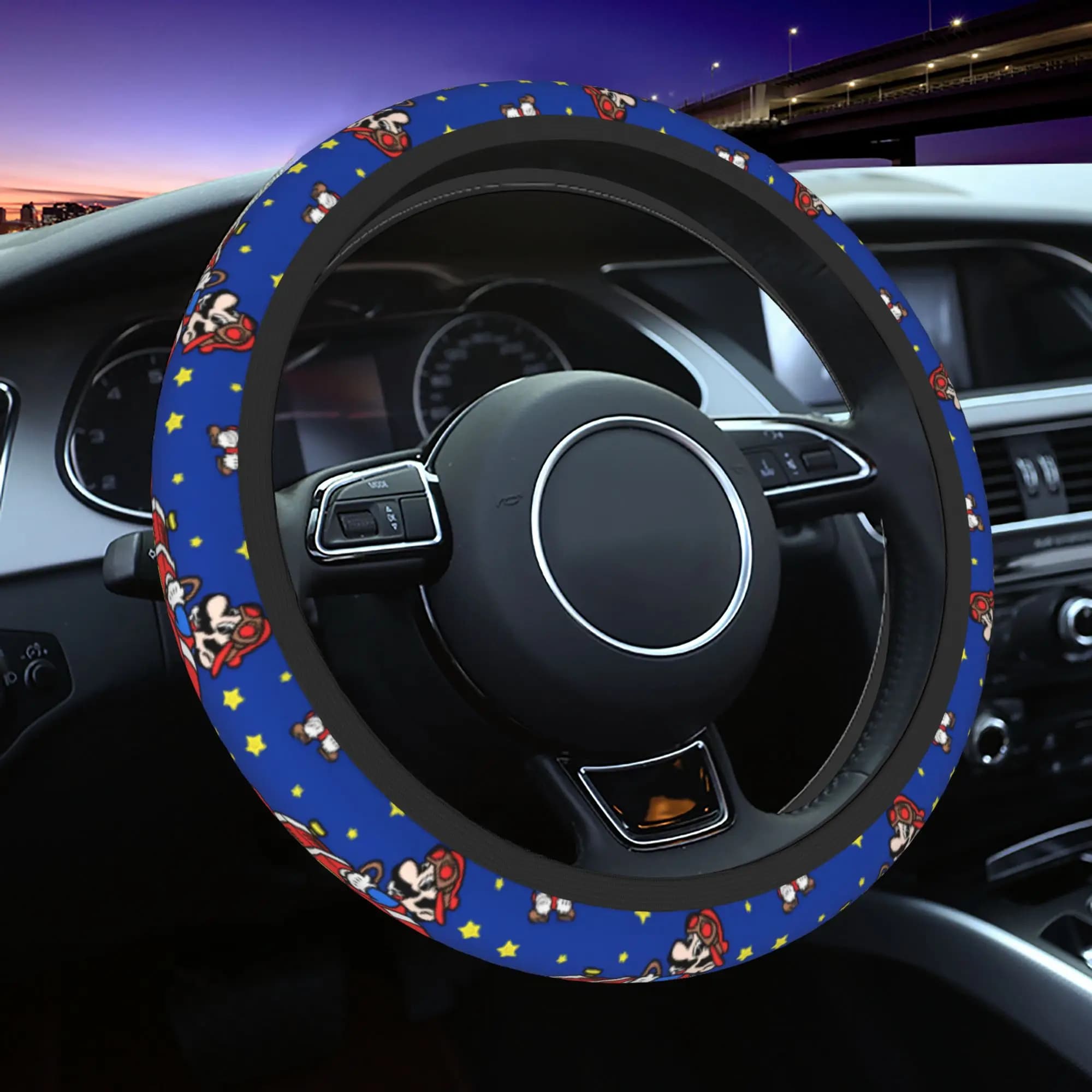 Louis '90s car cover, 38 cm, Mario protective cover, Suitable for car decoration, Car accessories