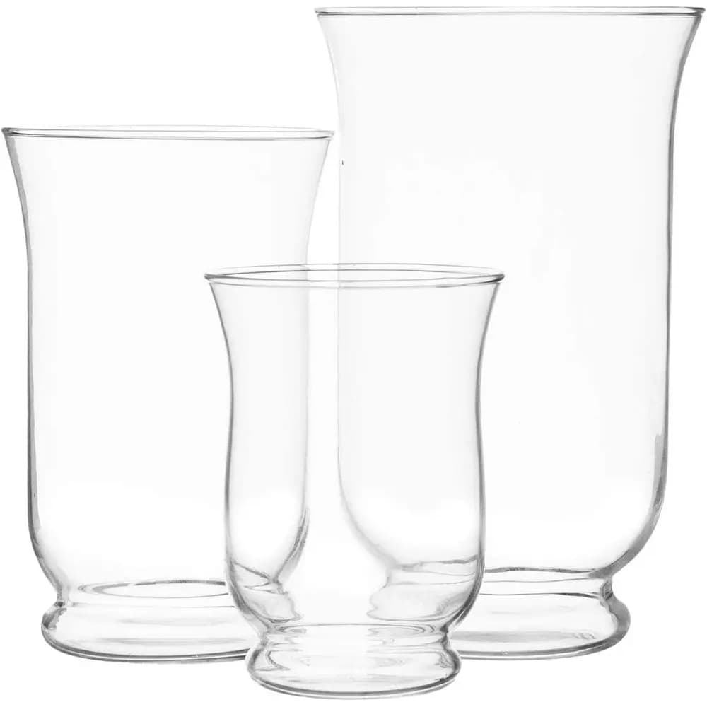 Column candle holder, lower jar in transparent glass, decorative terrarium, centerpiece - Usable with tealight, for weddings, house