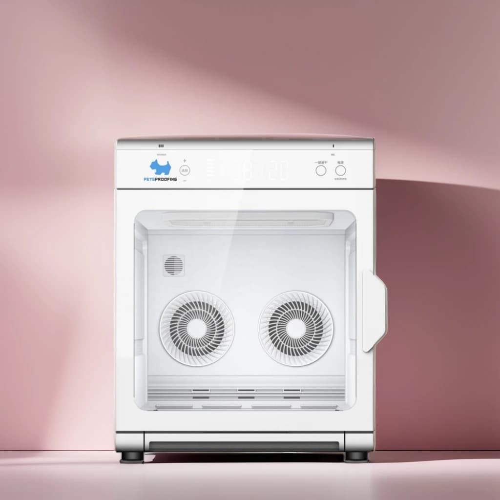 Super Silent Large Capacity Pet Drying Machine New Smart Thermostatic Dryer With Plastic Box For Cats And Dogs Soft Hair Using