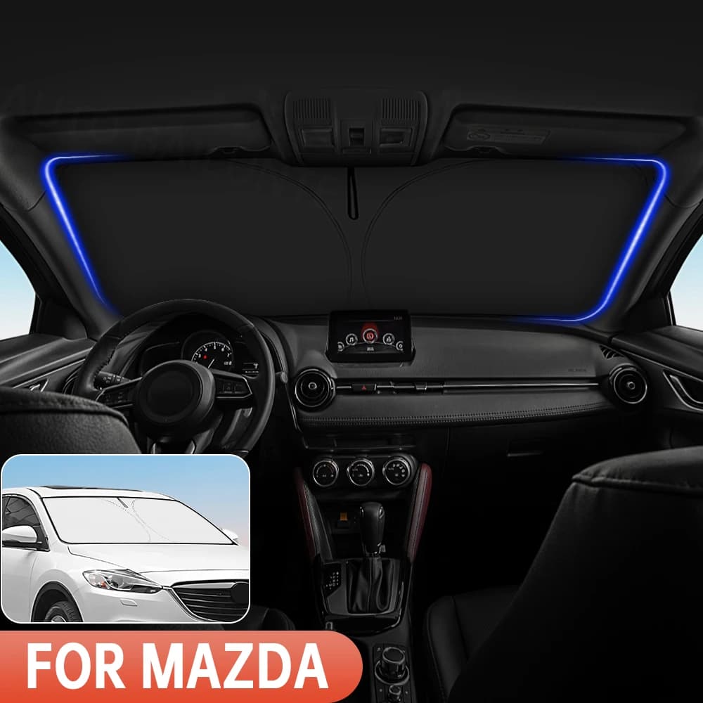 Per Mazda CX5 CX30 CX50 2 3 MX30 CX9 CX90 Auto Parabrezza Parasole Copertura Finestra Anteriore Visiera Interni Auto Protezione UV