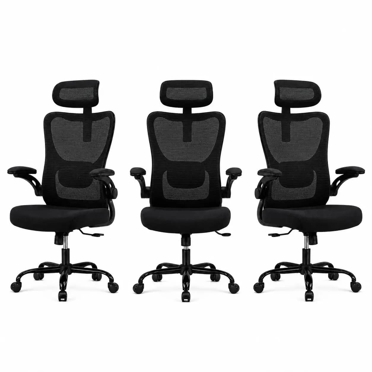 Ergonomic Office Chair, High Back Computer Desk Chair with Adjustable Lumbar Support and Headrest, Comfy Gaming Chair, Custom