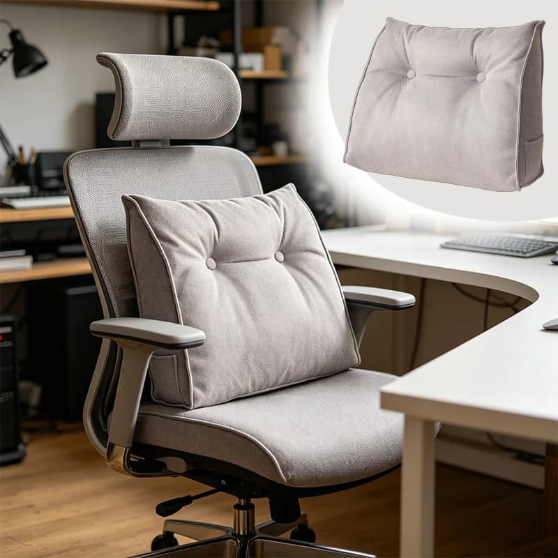 Soft Wedge Backrest Pillow Modern Lumbar Support Cushion Comfortable Reading Back Pillow for Sofa Bedroom Chair