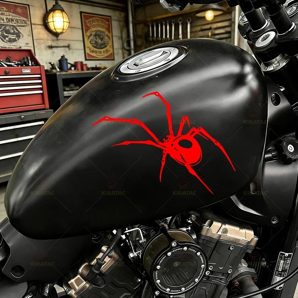 1Pc Creative Big Spider Motorcycle Sticker Waterproof Vinyl Decal for Fuel Tank Fairing Helmet Box Car Window