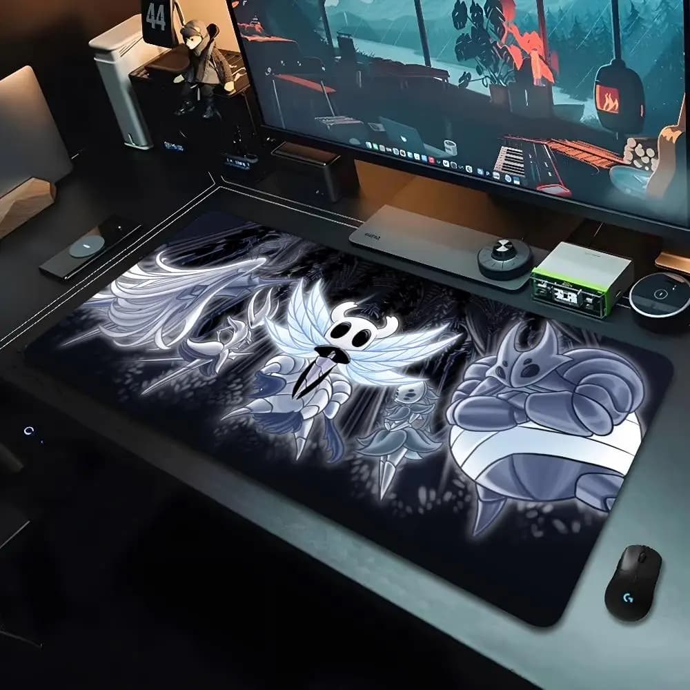 Hollow Knight Anime Mouse Pad Cartoon Lockedge Tappetino da gioco grande Computer Gamer Tastiera Tappetino per mouse Tappetino per mouse da scrivania per PC Tappetino da scrivania