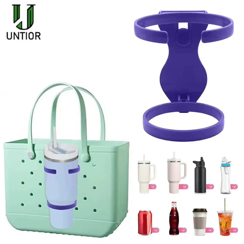 UNTIOR Universal Bogg Bag Glass Holder 3 in 1 for 30 ounce/40 ounce glasses with handles Self-proof rack