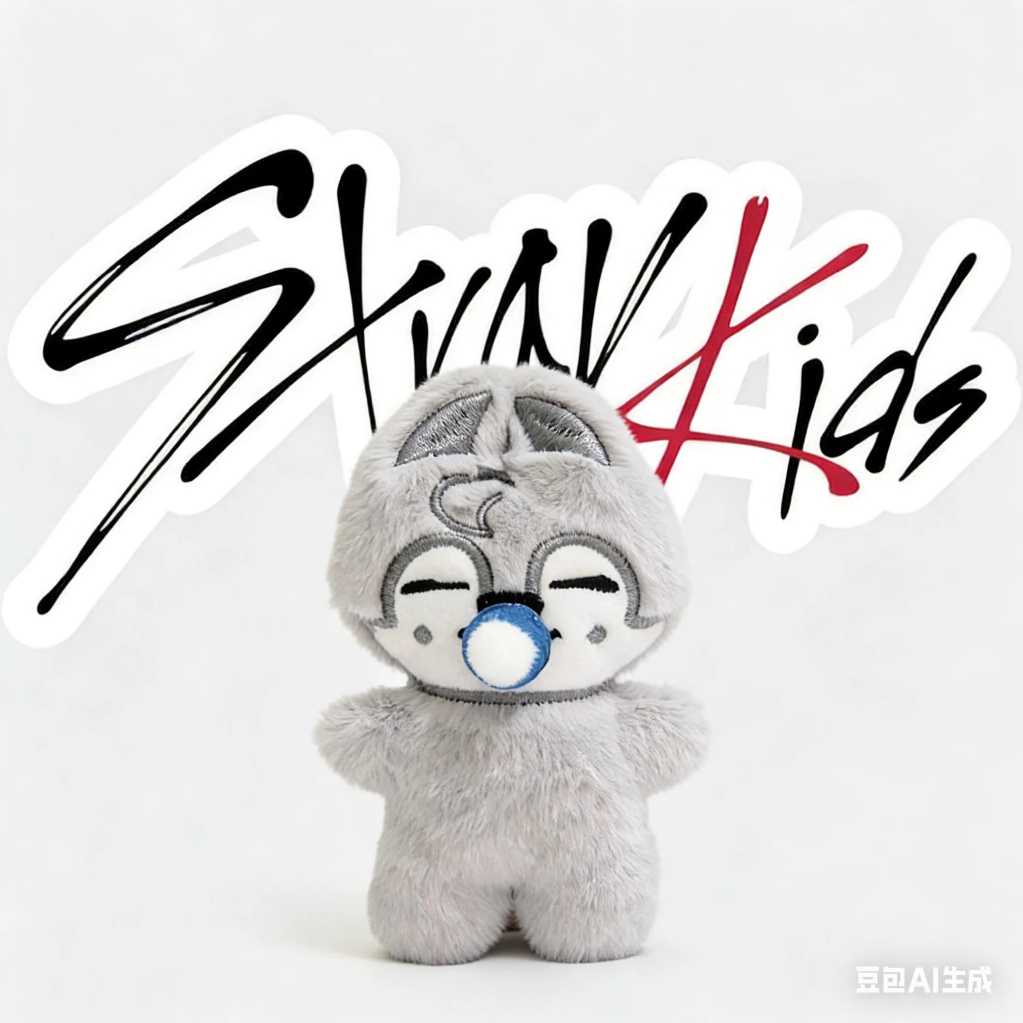 DISPONIBILE - Portachiavi con ciondolo peluche Felix Bang Hyunjin, giocattolo KPOP 2026 DOMINATE SKZOO StrayKids, ciuccio DO IT KARMA, 10CM