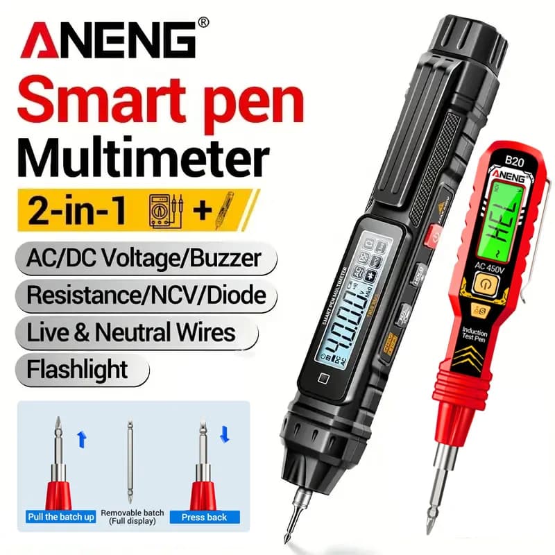 ANENG A3005 Pen type Digital Multimeter Professional Mini AC/DC Voltage 4000 Counts Resistance Meter NCV Ohm Diodo Tester Tools