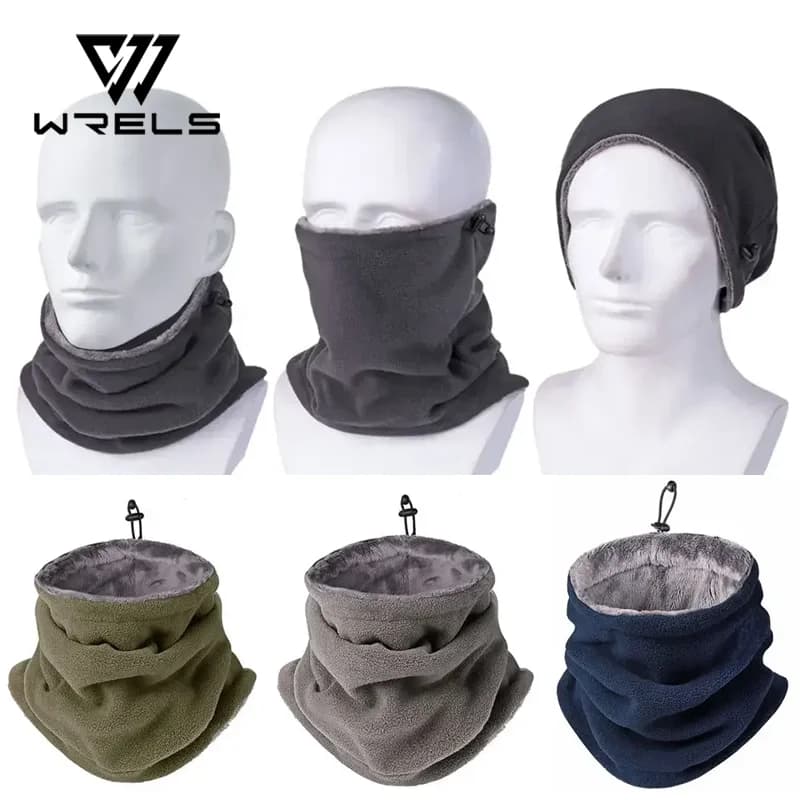 Maschera Invernale per Moto, Scaldacollo in Pile per Uomo e Donna, Sciarpa Antivento per Campeggio, Escursionismo, Balaclava, Maschera Facciale per Ciclismo