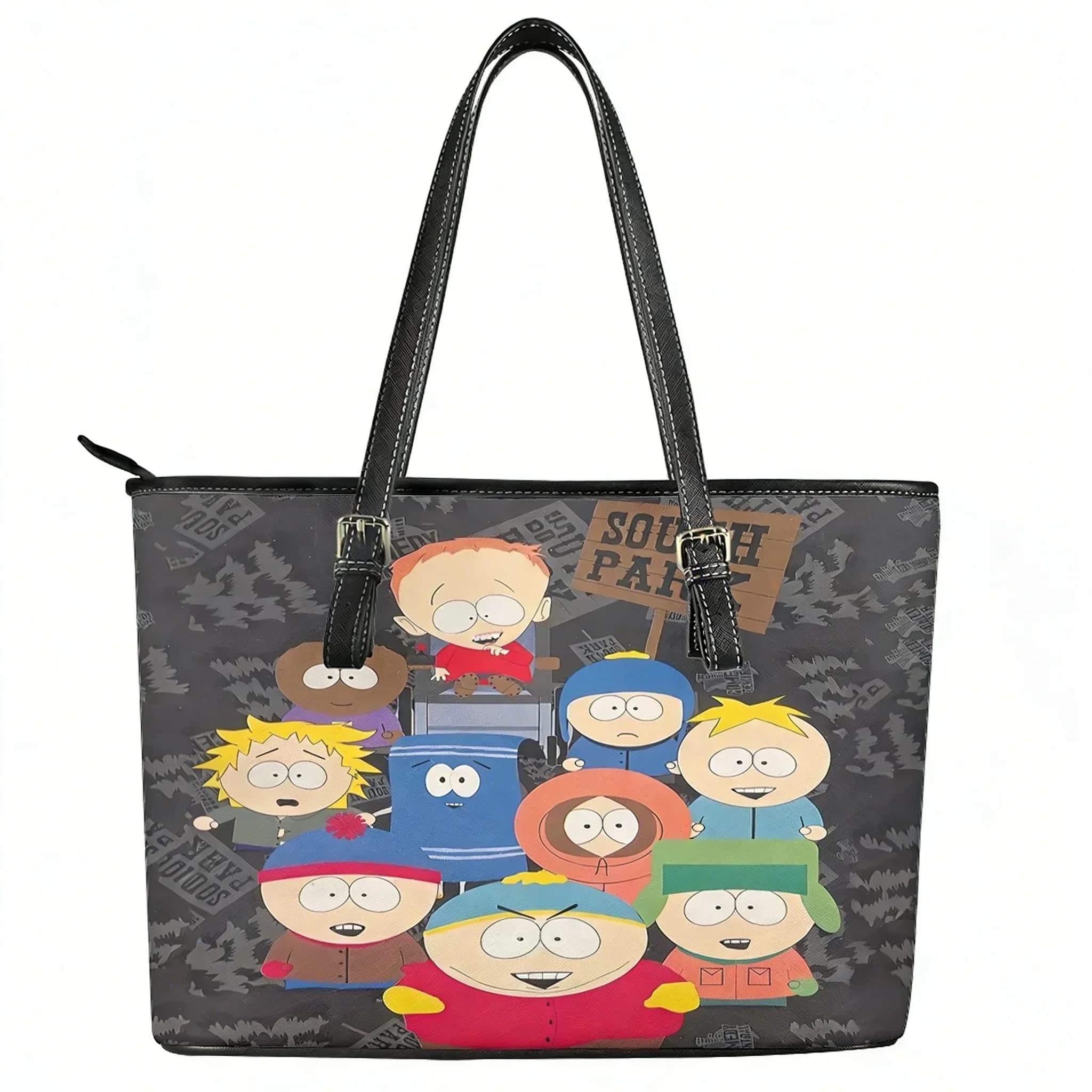 Borsa a Tracolla Personalizzata South Park, Borsa da Viaggio in Pelle per Uomo e Donna, Regalo