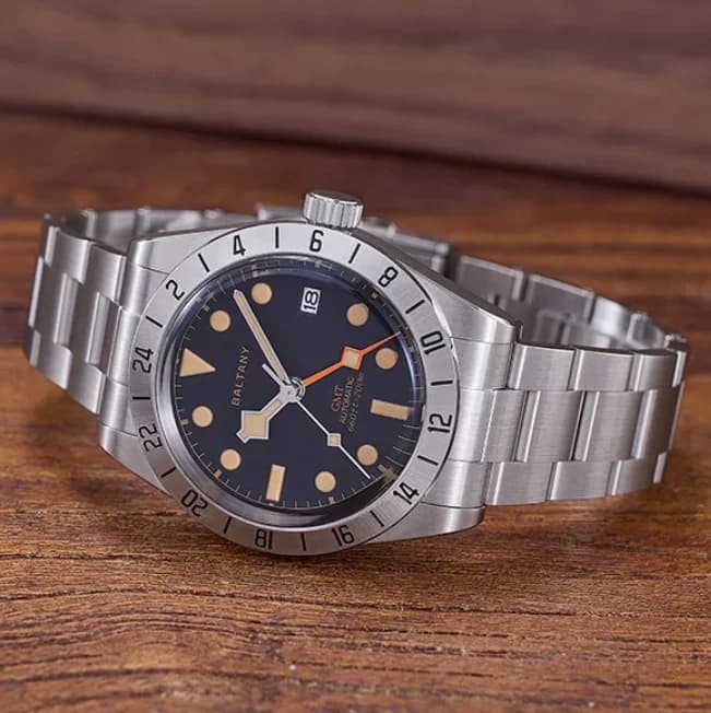 Baltany Orologio automatico da uomo 39mm GMT Orologio da polso meccanico Sapphire Mirror Diver 20ATM Impermeabile C3 Luminoso NH34