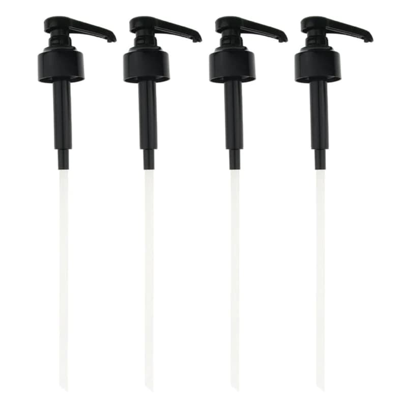 4 Pezzi Dispenser Caffè Pompa per Sciroppo Dispenser Liquido Nero Materiale Plastico per Pompa Dispenser per Bottiglia